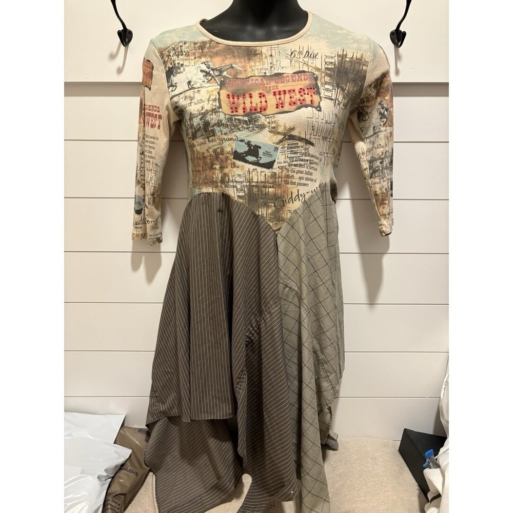 Art Wearable Boho Whimsy Lagen Dress. Wild Wild West Theme